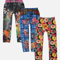 TINY HUG Girls Pack Of 3 Assorted Tights-image-50