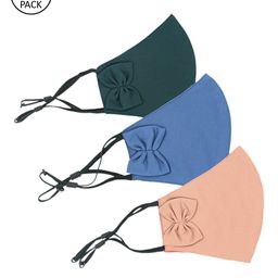 Trend Arrest Pack Of 3 Solid 3-Ply Reusable Cloth Masks-image-74