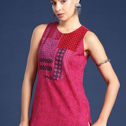 Taavi Ethnic Motifs Printed Baagh Pure Cotton Kurta-picture-36