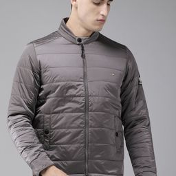 SPYKAR Men Grey Solid Lightweight Casual Padded Jacket-image-98