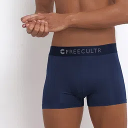 Freecultr blue Men's Anti-Bacterial Micromodal Trunks - Pack of 3-picture-18