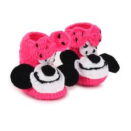CHUTPUT Kids Pink Woollen Booties-47