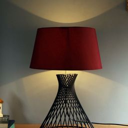 Homesake Black Solid Classic Country Spiral Wire Table Lamp-18