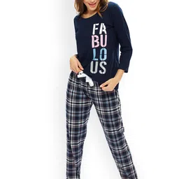 Lotik Women Printed Round Neck Night suit-picture-16