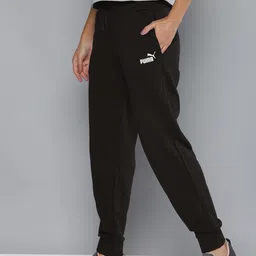 Puma Small Logo Women High Rise Straight Comfort Fit Outdoor Joggers Track Pants-image-5