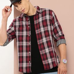 Harvard Checked Pure Cotton Shirt-image-85