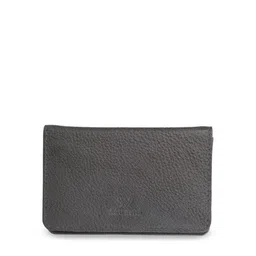 Aditi Wasan Unisex Grey Solid Leather Card Holder-image-18