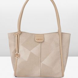 Allen Solly Geometric Self Designed Structured Handheld Bag-49