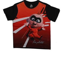 Disney by Wear Your Mind Red Printed Round Neck T-shirt-image-38