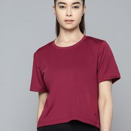 Alcis Women Anti Static Slim Fit Crop Sports T-shirt-image-85