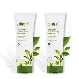 Plum 2Pcs Green Tea Pore Cleansing Gel Face Wash With Glycolic Acid - 100ml each-12