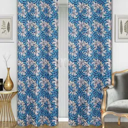 Good Homes by Home Candy Set of 2 Blue Door Curtains-picture-8
