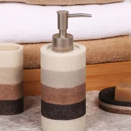 Home Centre Brown & Beige Hudson Rome Soap Dispenser-image-93