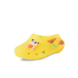 Yellow Bee Unisex Kids Yellow LED Clogs with Panda Motif-picture-20