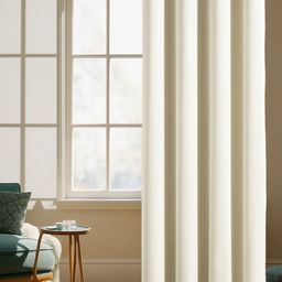 IVAZA Cream Polyester Door Curtains-45