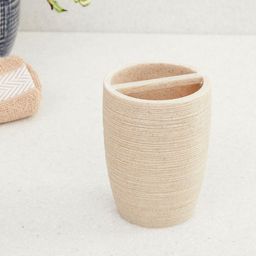 Home Centre Grey Poly Resin Marshmallow Textured Tooth Brush Holder-26