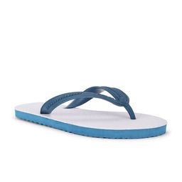 Bata Men Blue & White Rubber Thong Flip-Flops-image-58