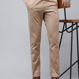 Arrow Men Geometric Printed Bronson Slim Fit Low-Rise Formal Trousers-image-15
