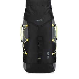 NOVEX Unisex Black & Grey Solid Rucksack-image-21