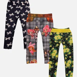 TINY HUG Girls Pack of 3 Assorted Tights-image-55