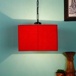 Devansh Red Solid Traditional Hanging Lamp-7