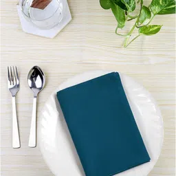 BLANC9 Set Of 6 Blue Solid Table Napkins-19