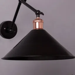 Homesake Black Solid Handcrafted Swing Arm Light-image-32