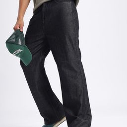 glitchez Men All-Day Appeal Pure Cotton Wide Leg Jeans-image-47