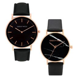 JOKER & WITCH Black & Rose-Gold Blaine & Kurt Couple Watches Gift Set JWCW122-image-65