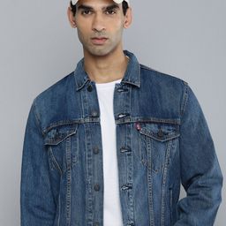 Levis Men Pure Cotton Denim Jacket-image-68