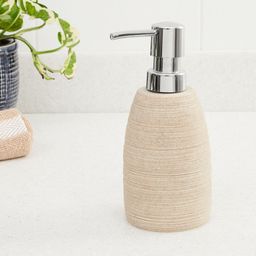 Home Centre Beige & Silver-Toned Marshmallow Textured Soap Dispenser-image-71