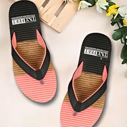 TRY FEET Women Colourblocked T-Strap Flats-picture-29
