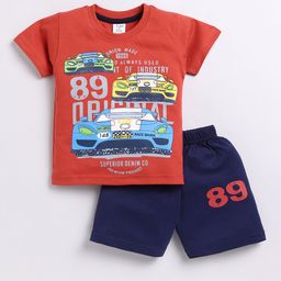 Todd N Teen Boys Printed Pure Cotton T-shirt with Shorts-image-26