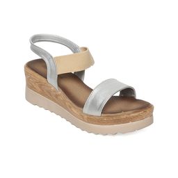 Bruno Manetti Women Silver-Toned Solid Wedges-22