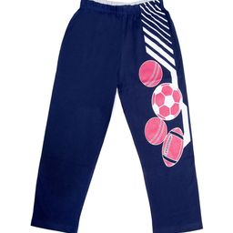 SWEET ANGEL Boys Navy Blue Printed Straight-Fit Track Pants-image-58