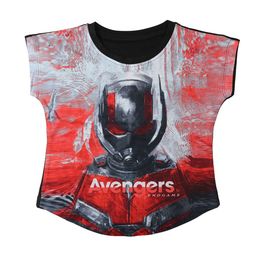 Marvel by Wear Your Mind Girls Grey & Black Printed Top-image-42