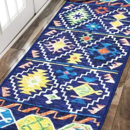 Status Multi Coloured Geometric Pattern Floor Runner-26