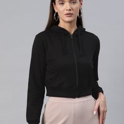 Popnetic Hooded Cropped Fleece Sweatshirt-image-96