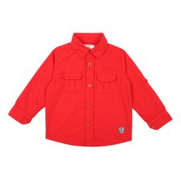 Bodycare First Boys Red Slim Fit Solid Casual Shirt-48