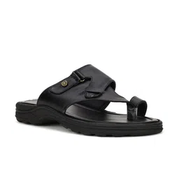 Bata Men Black Comfort Sandals-image-51