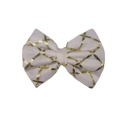ONE on ONE Girls White & Gold-Toned Lace Alligator Hair Clip-image-7