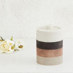 Home Centre Multicoloured Striped Emerson Jar With Lid-image-2