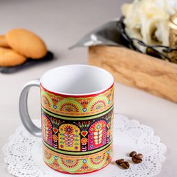 KOLOROBIA Black & Red Truck Art Printed Ceramic Mug-image-20