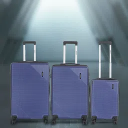 WROGN Set Of 3 Hard-Sided Trolley Suitcase In Cabin, Medium & Large-26