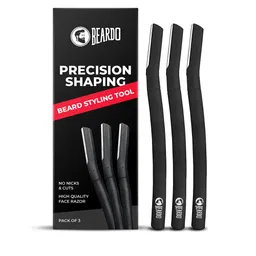 BEARDO Beard Styling Tool Precision Shaping Razor - 3Pcs-image-1