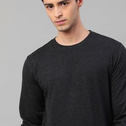 Huetrap Men Solid Pullover-image-33