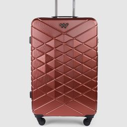 Wildcraft Unisex Maroon Textured Hard Sided Saiph Large Trolley Bag-18