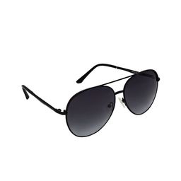 GIO COLLECTION Unisex Grey Lens & Black Aviator Sunglasses GM6137C01-Grey-image-41