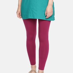 Dollar Missy Women Magenta Pink Solid Ankle-Length Leggings-image-76
