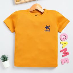 HRX by Hrithik Roshan Boys Brand Logo T-shirt-image-81